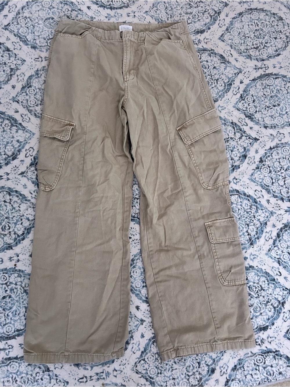 Full Tilt Women's Khaki Cargo Pants - Light Tan